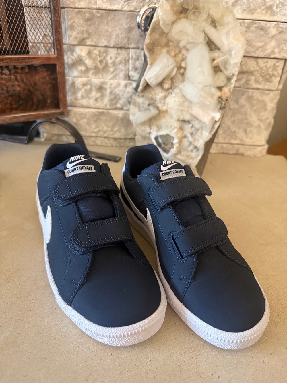 Nike Kids Court Royale with White Swoosh